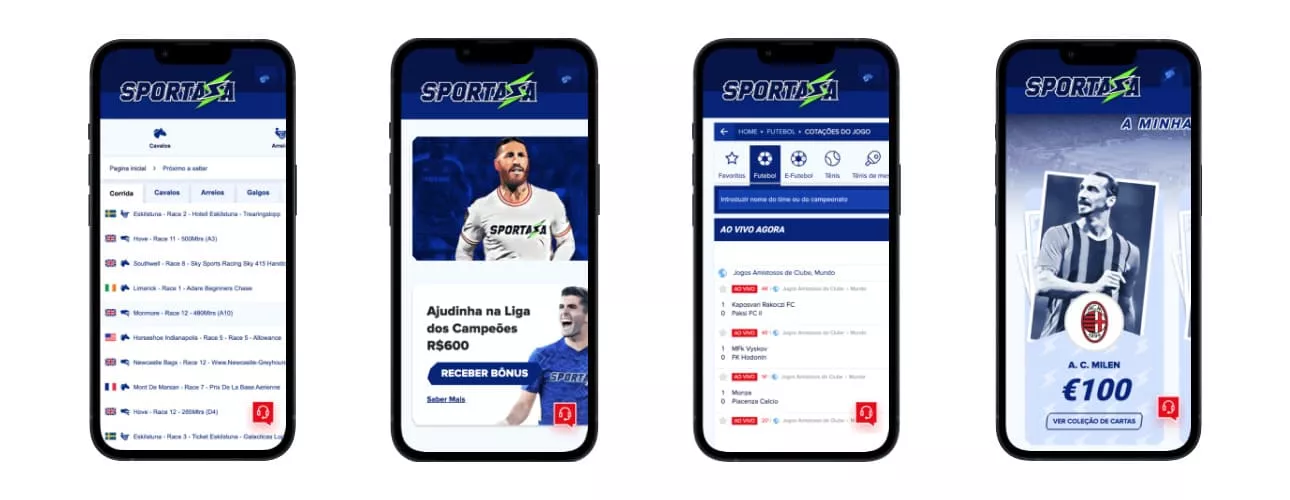 Sportaza mobil alkalmazás képernyőképe